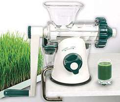 A Lexen Healthy Juicer - kézi búzafűprés  FEHÉR-ZÖLD képe